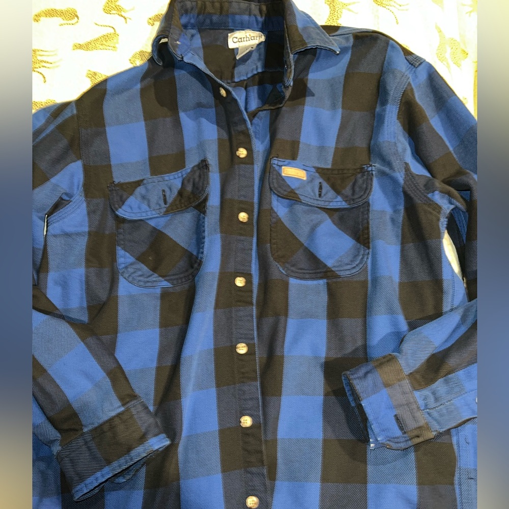Carhartt Black and Blue Checkered Shirt